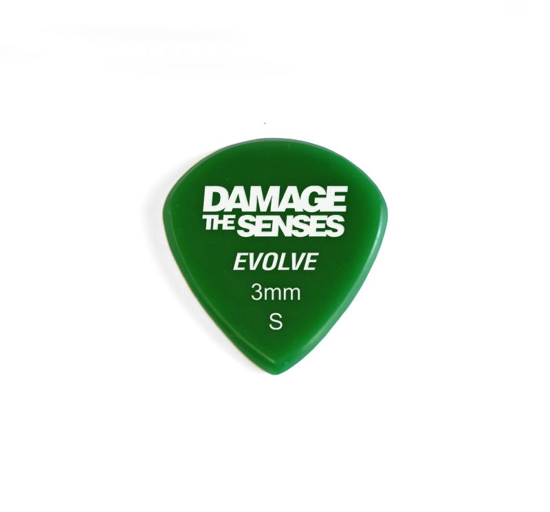 Acrylic Pick - Evolve 3mm (Green) Damage The Senses