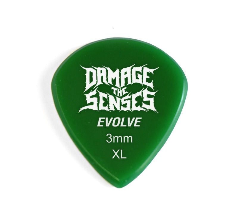 Acrylic Pick - Evolve 3mm (Green) Damage The Senses