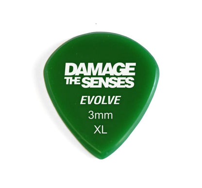 Acrylic Pick - Evolve 3mm (Green) Damage The Senses