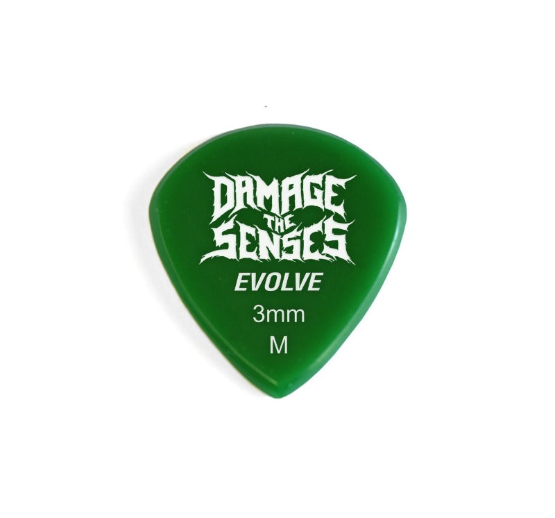 Acrylic Pick - Evolve 3mm (Green) Damage The Senses