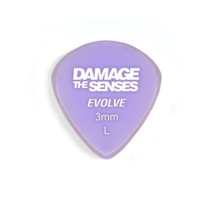 Acrylic Pick - Evolve 3mm (Lavender) Damage The Senses