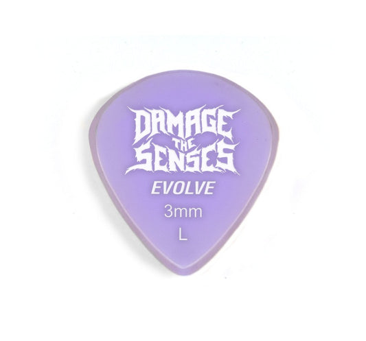 Acrylic Pick - Evolve 3mm (Lavender) Damage The Senses