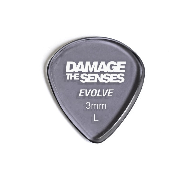 Acrylic Pick - Evolve 3mm (Smokey Purple) Damage The Senses