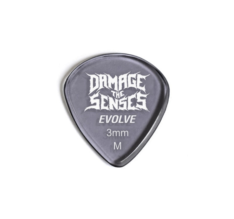 Acrylic Pick - Evolve 3mm (Smokey Purple) Damage The Senses