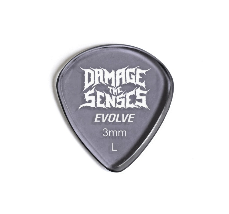 Acrylic Pick - Evolve 3mm (Smokey Purple) Damage The Senses