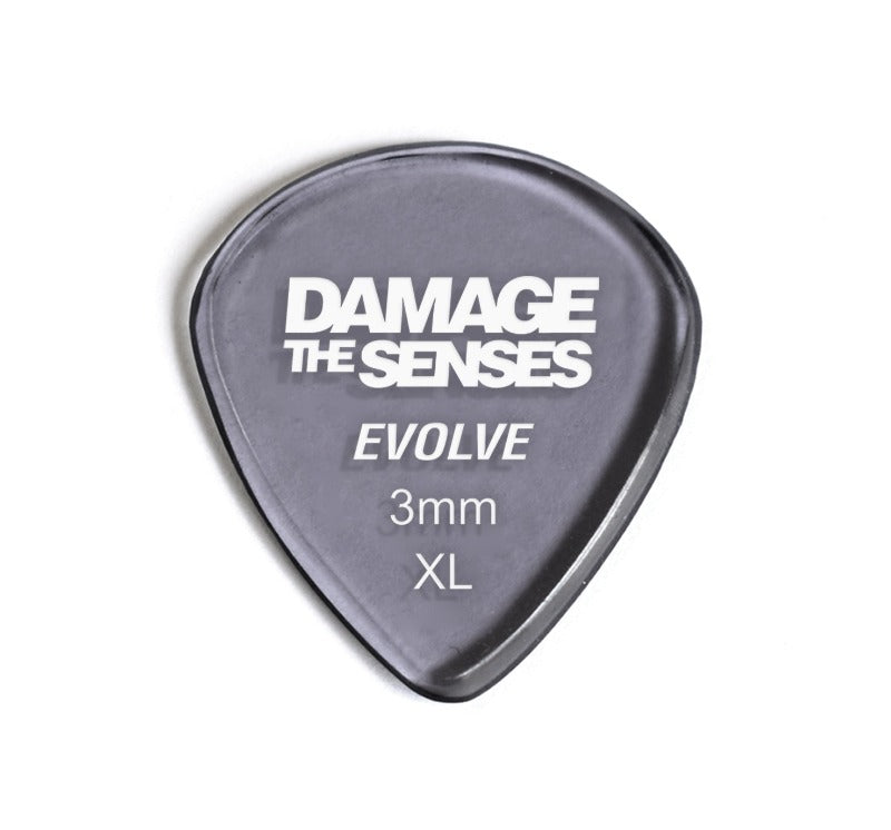 Acrylic Pick - Evolve 3mm (Smokey Purple) Damage The Senses