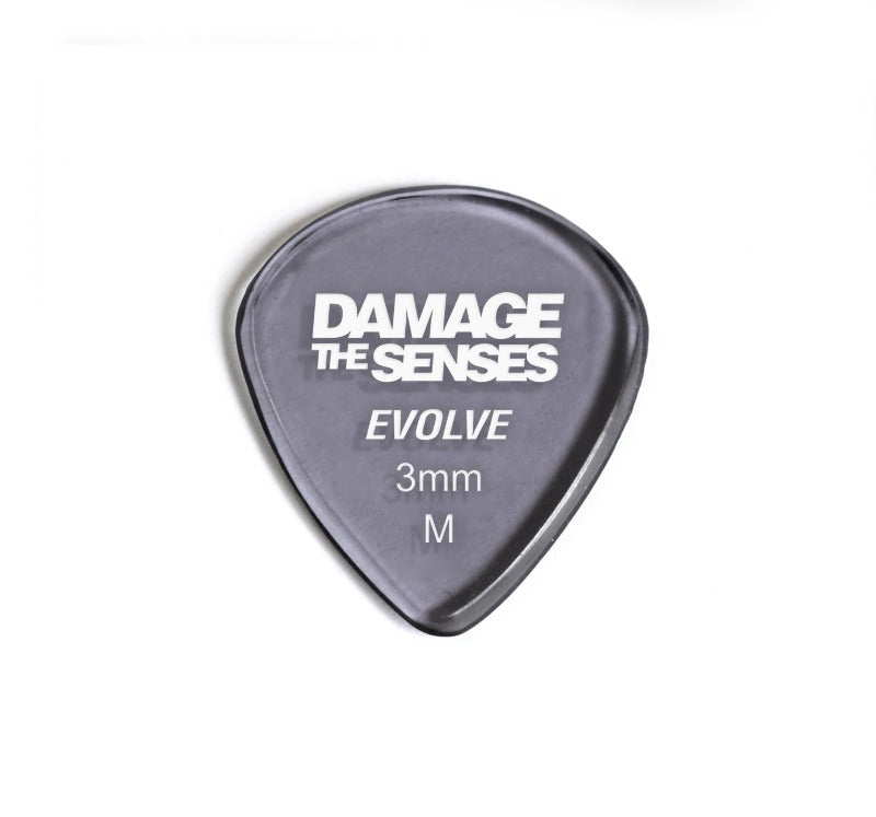 Acrylic Pick - Evolve 3mm (Smokey Purple) Damage The Senses