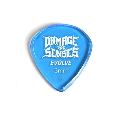 Acrylic Pick - Evolve 3mm (Trans Blue) Damage The Senses