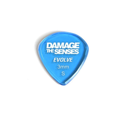 Acrylic Pick - Evolve 3mm (Trans Blue) Damage The Senses