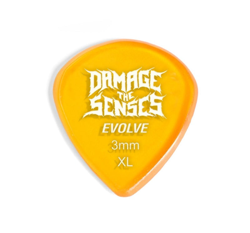 Acrylic Pick - Evolve 3mm (Trans Orange) Damage The Senses