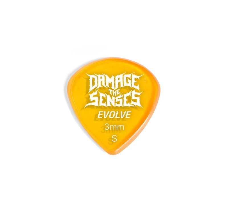 Acrylic Pick - Evolve 3mm (Trans Orange) Damage The Senses