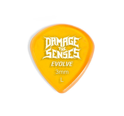 Acrylic Pick - Evolve 3mm (Trans Orange) Damage The Senses