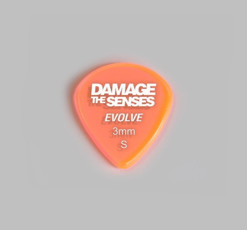 Acrylic Pick - Evolve 3mm (Trans Pink) Damage The Senses