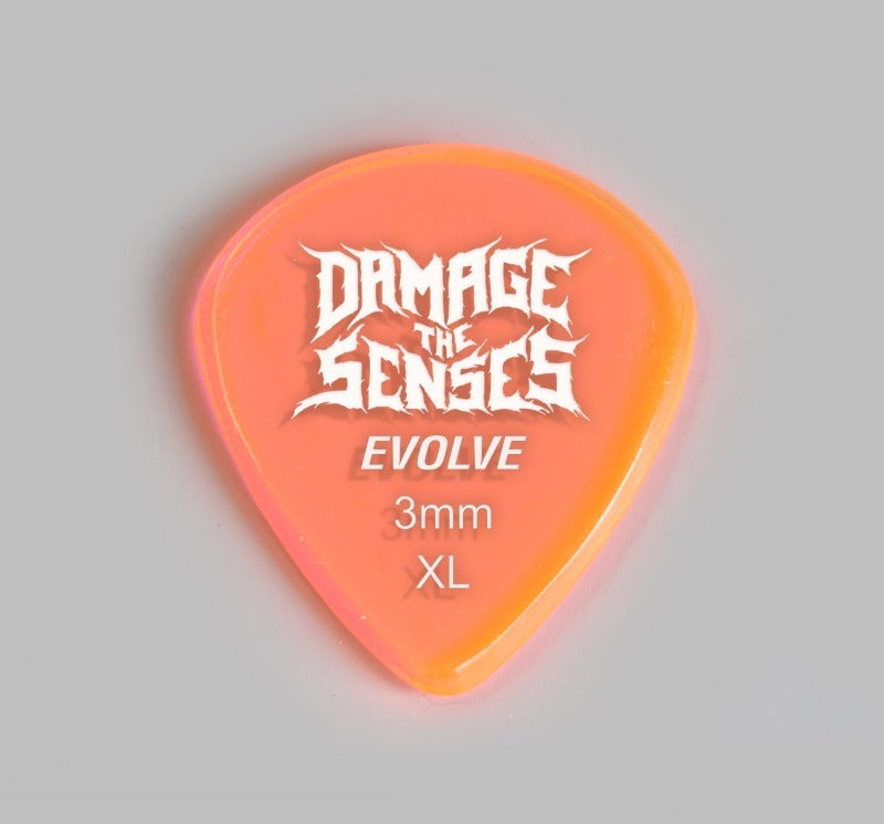 Acrylic Pick - Evolve 3mm (Trans Pink) Damage The Senses