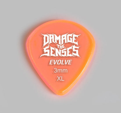 Acrylic Pick - Evolve 3mm (Trans Pink) Damage The Senses