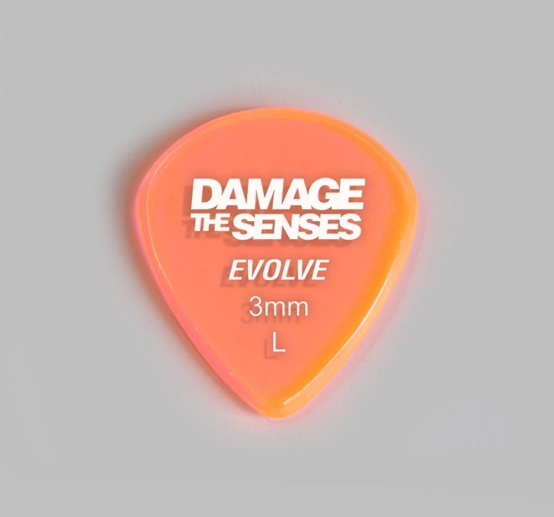 Acrylic Pick - Evolve 3mm (Trans Pink) Damage The Senses