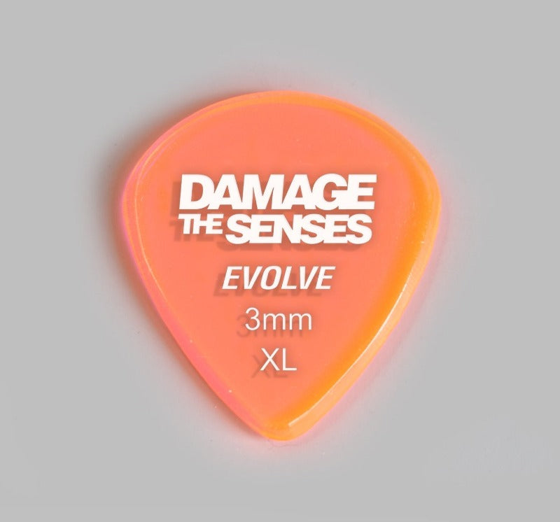 Acrylic Pick - Evolve 3mm (Trans Pink) Damage The Senses