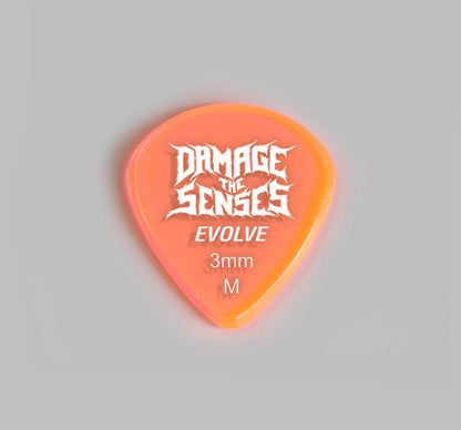 Acrylic Pick - Evolve 3mm (Trans Pink) Damage The Senses