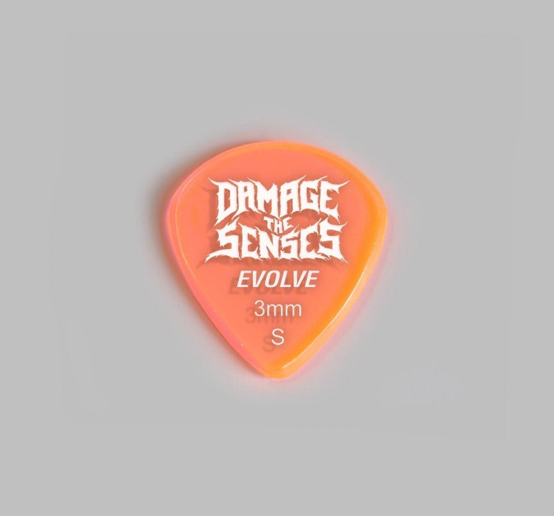 Acrylic Pick - Evolve 3mm (Trans Pink) Damage The Senses