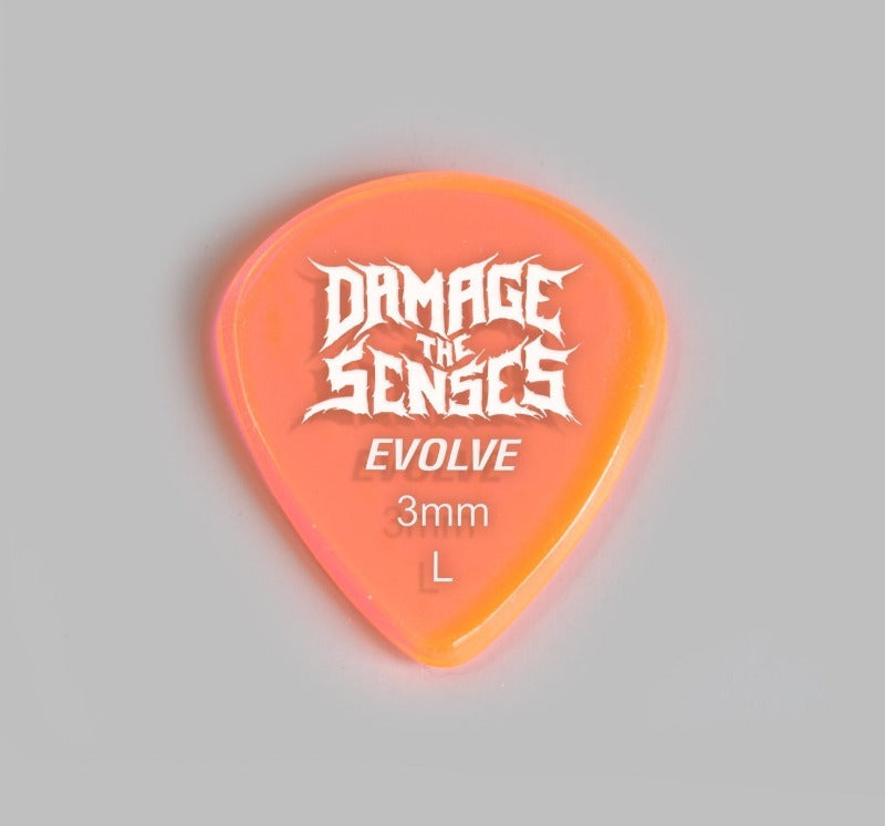 Acrylic Pick - Evolve 3mm (Trans Pink) Damage The Senses