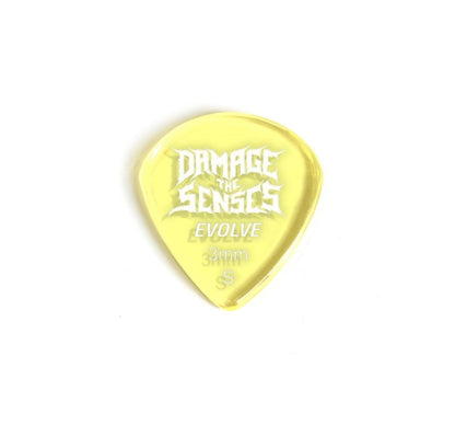 Acrylic Pick - Evolve 3mm (Trans Yellow) Damage The Senses