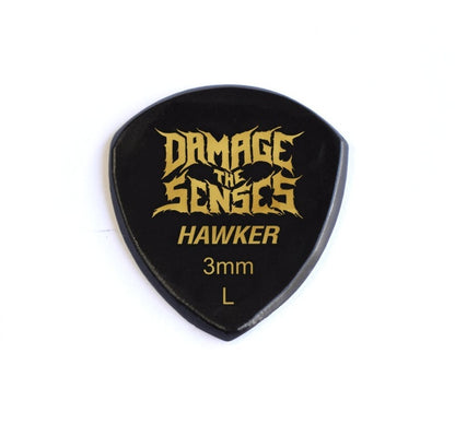 Acrylic Pick - Hawker 3mm (Black) Damage The Senses