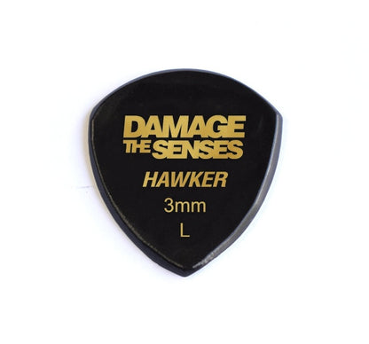 Acrylic Pick - Hawker 3mm (Black) Damage The Senses