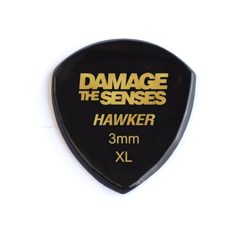 Acrylic Pick - Hawker 3mm (Black) Damage The Senses