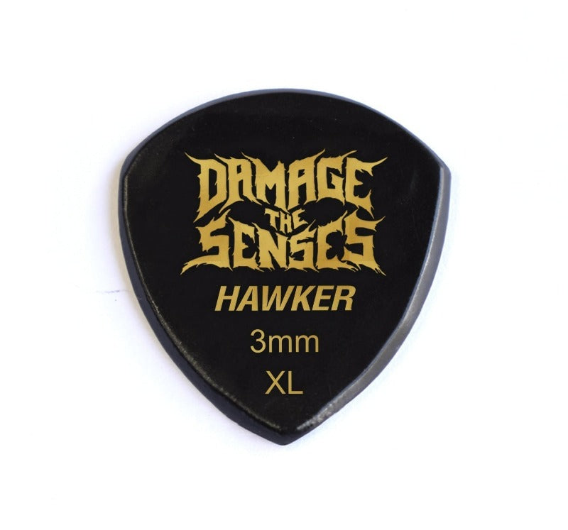 Acrylic Pick - Hawker 3mm (Black) Damage The Senses