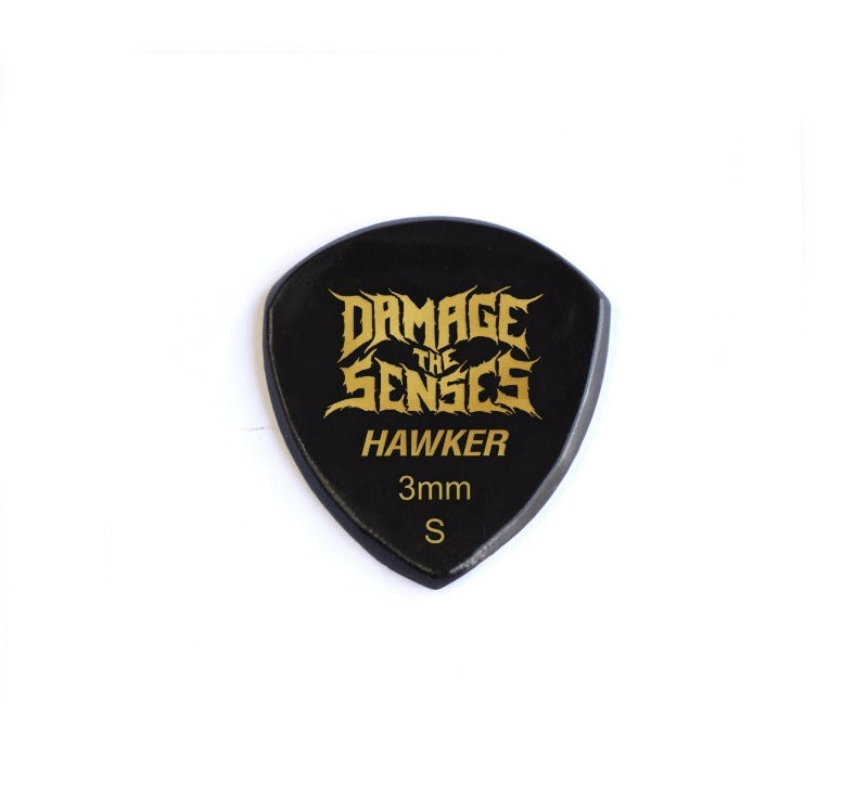 Acrylic Pick - Hawker 3mm (Black) Damage The Senses