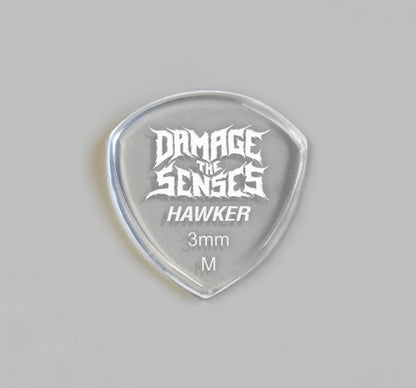 Acrylic Pick - Hawker 3mm (Clear) Damage The Senses