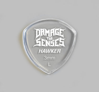 Acrylic Pick - Hawker 3mm (Clear) Damage The Senses