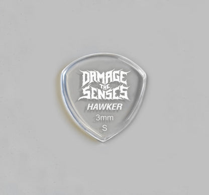 Acrylic Pick - Hawker 3mm (Clear) Damage The Senses