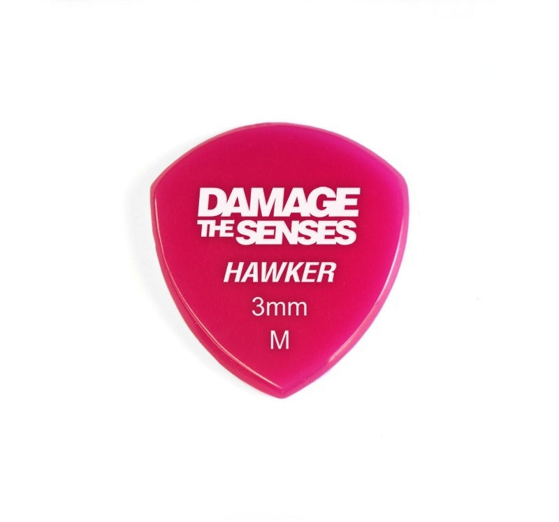 Acrylic Pick - Hawker 3mm (Fuschia) Damage The Senses