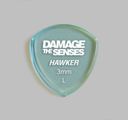 Acrylic Pick - Hawker 3mm (Glass Green) Damage The Senses