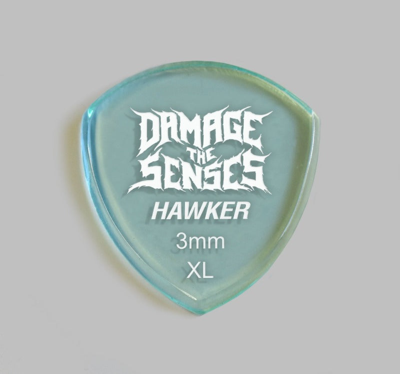 Acrylic Pick - Hawker 3mm (Glass Green) Damage The Senses