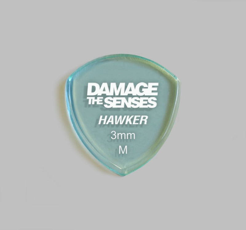 Acrylic Pick - Hawker 3mm (Glass Green) Damage The Senses