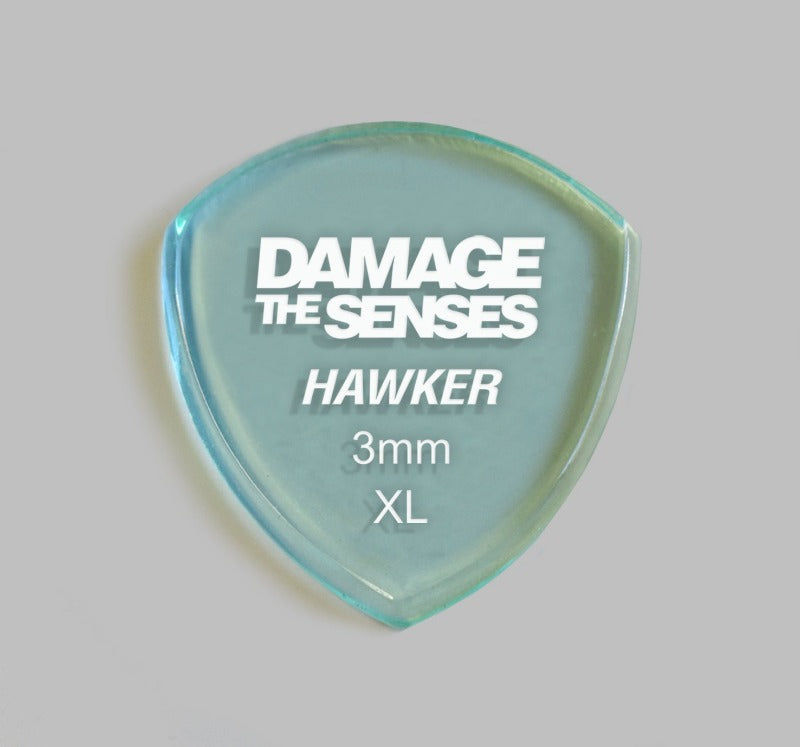 Acrylic Pick - Hawker 3mm (Glass Green) Damage The Senses