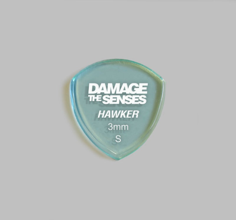 Acrylic Pick - Hawker 3mm (Glass Green) Damage The Senses