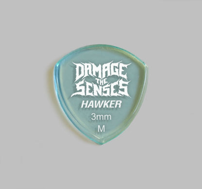 Acrylic Pick - Hawker 3mm (Glass Green) Damage The Senses