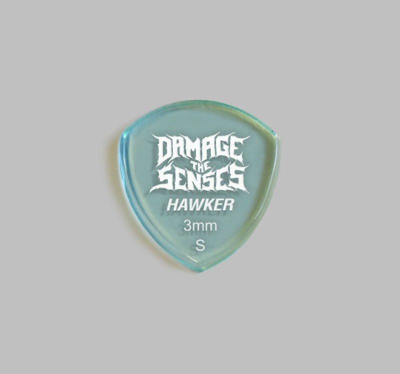 Acrylic Pick - Hawker 3mm (Glass Green) Damage The Senses