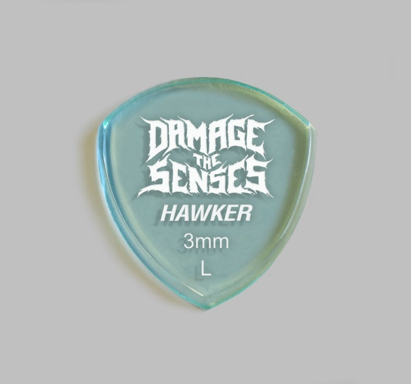 Acrylic Pick - Hawker 3mm (Glass Green) Damage The Senses