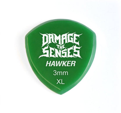 Acrylic Pick - Hawker 3mm (Green) Damage The Senses