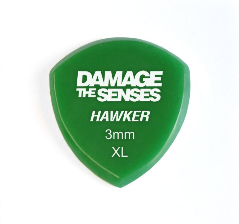 Acrylic Pick - Hawker 3mm (Green) Damage The Senses