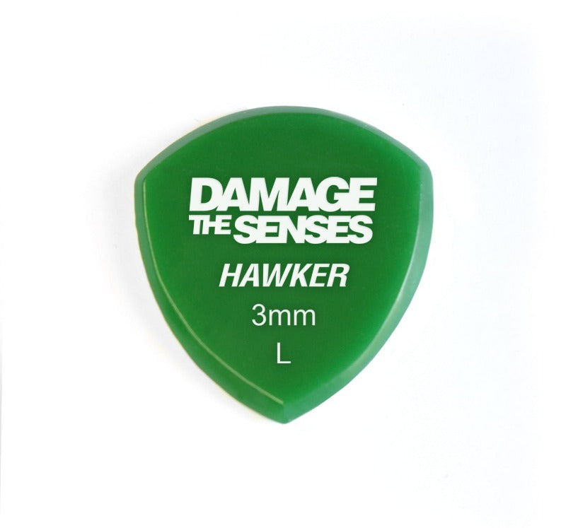 Acrylic Pick - Hawker 3mm (Green) Damage The Senses