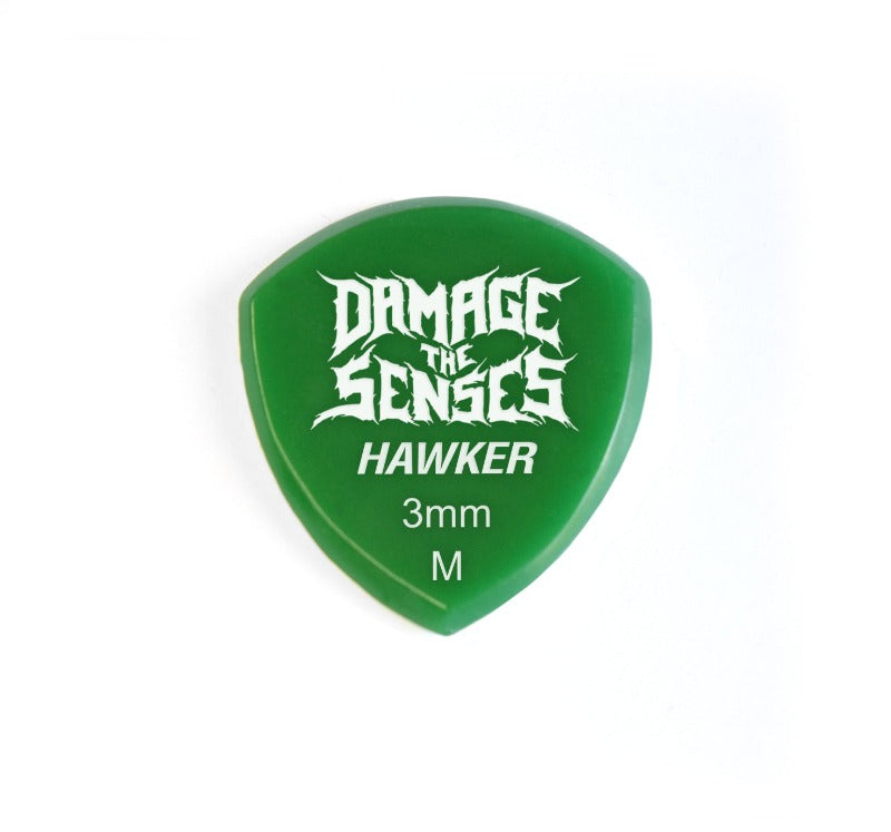 Acrylic Pick - Hawker 3mm (Green) Damage The Senses