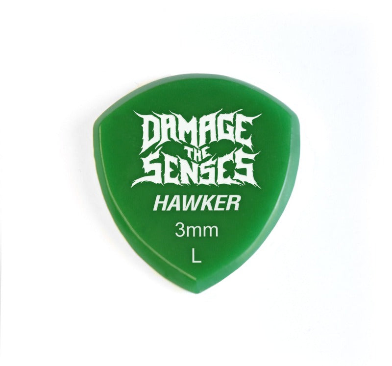 Acrylic Pick - Hawker 3mm (Green) Damage The Senses