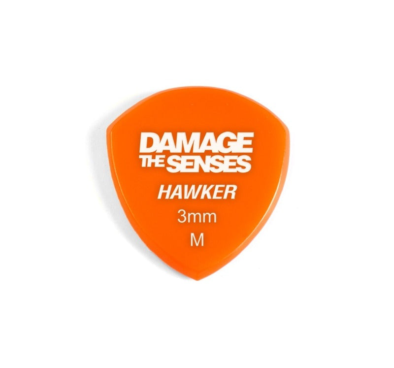 Acrylic Pick - Hawker 3mm (Orange) Damage The Senses