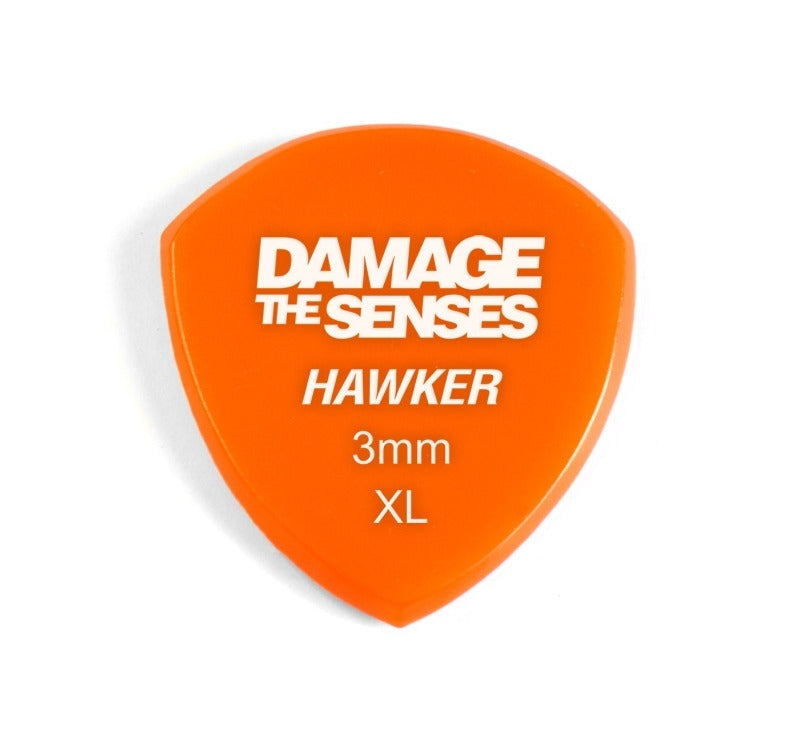 Acrylic Pick - Hawker 3mm (Orange) Damage The Senses