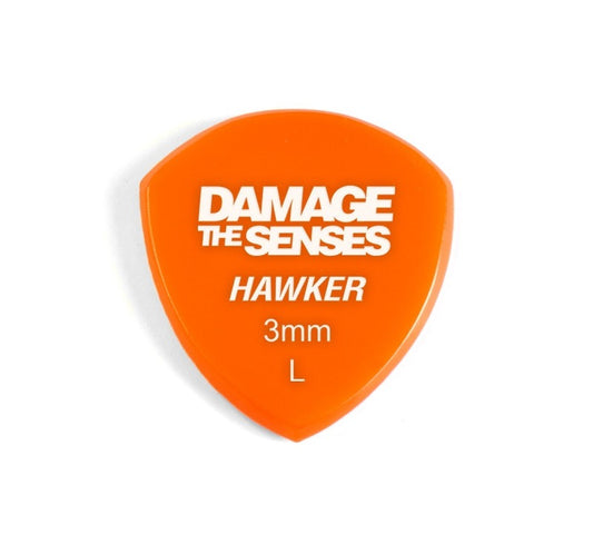 Acrylic Pick - Hawker 3mm (Orange) Damage The Senses